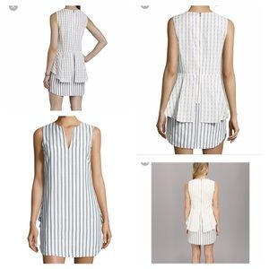 BCBGMAXAZRIA Yousra Sleeveless Peplum Dress